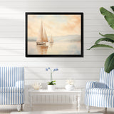 Minimalism Sailboat Serene I - Boat Sailing Canvas Wall Art