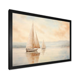 Minimalism Sailboat Serene I - Boat Sailing Canvas Wall Art