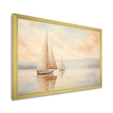 Minimalism Sailboat Serene I - Boat Sailing Canvas Wall Art