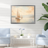 Minimalism Sailboat Serene I - Boat Sailing Canvas Wall Art