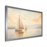 Minimalism Sailboat Serene I - Boat Sailing Canvas Wall Art