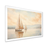 Minimalism Sailboat Serene I - Boat Sailing Canvas Wall Art