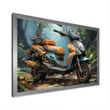 Scooter In Wild Adventure Seeker I - Scooter Canvas Wall Art