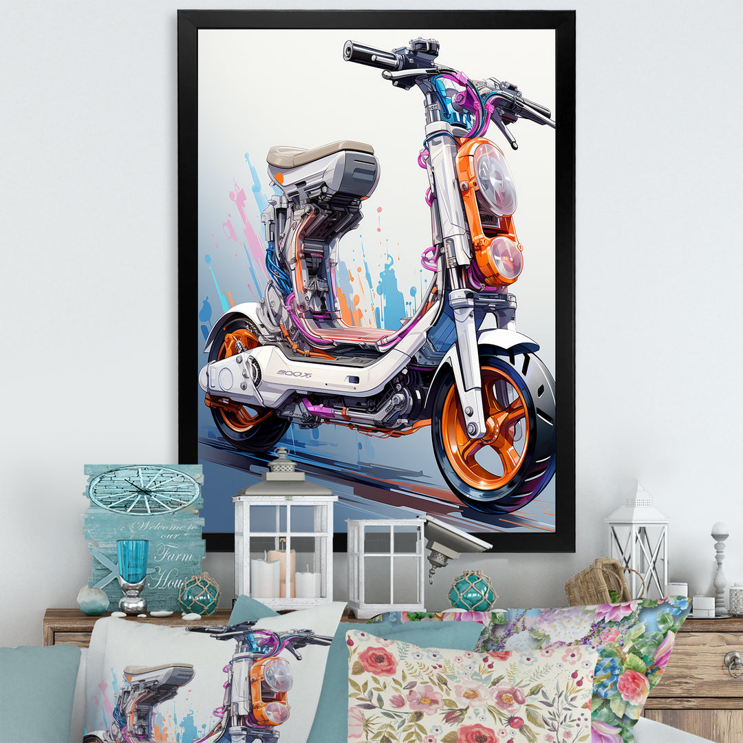 Scooter Compact Commuter I - Scooter Canvas Wall Art