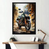 Scooter Off Road Adventurer I - Scooter Canvas Wall Art
