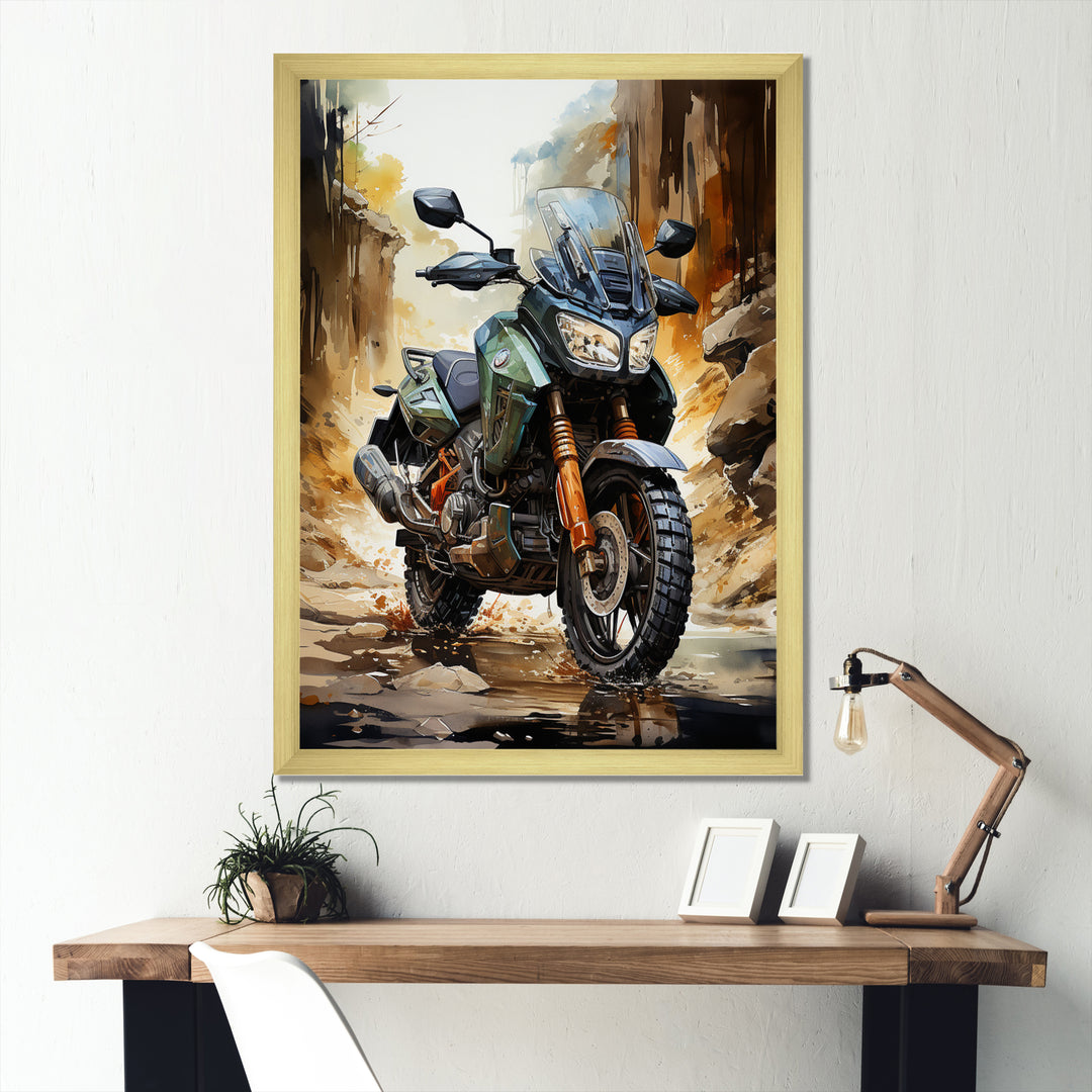 Scooter Off Road Adventurer I - Scooter Canvas Wall Art