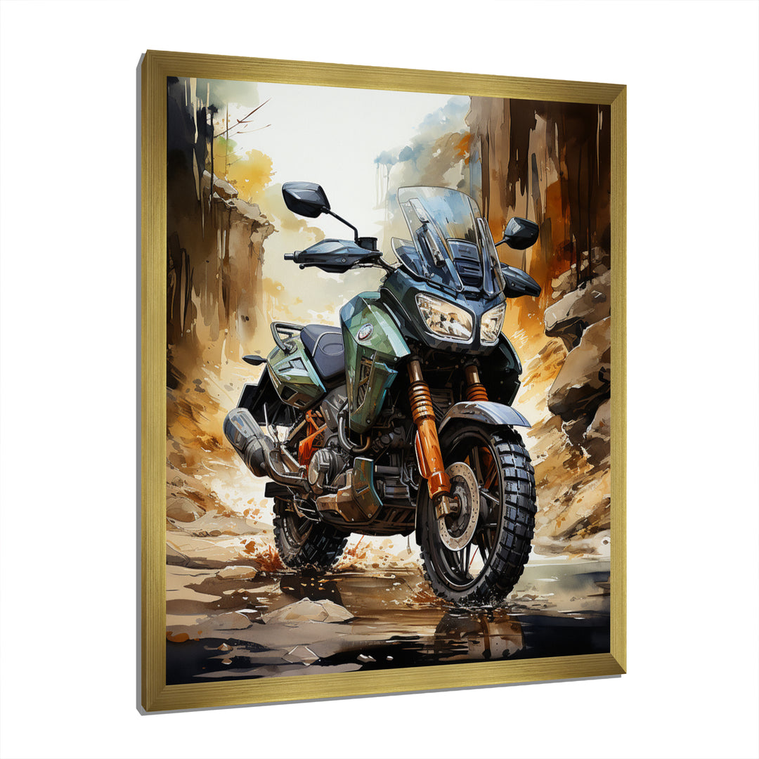 Scooter Off Road Adventurer I - Scooter Canvas Wall Art