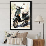 Scooter Retro Rider I - Scooter Canvas Wall Art