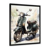 Scooter Retro Rider I - Scooter Canvas Wall Art