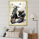 Scooter Retro Rider I - Scooter Canvas Wall Art