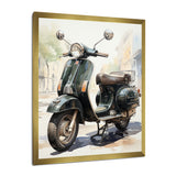 Scooter Retro Rider I - Scooter Canvas Wall Art