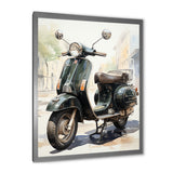 Scooter Retro Rider I - Scooter Canvas Wall Art