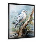Seagull Coastal Guardian On Branch - Seagull Wall Art Prints