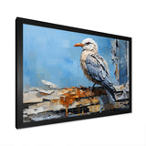 Seagull Coastal Guardian Collage - Multi-Color Seagull Wall Art