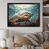 Shark Coastal Guardian - Multi-Color Shark Wall Art