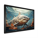 Shark Coastal Guardian - Multi-Color Shark Wall Art