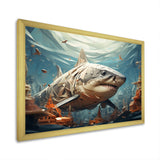 Shark Coastal Guardian - Multi-Color Shark Wall Art