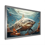 Shark Coastal Guardian - Multi-Color Shark Wall Art