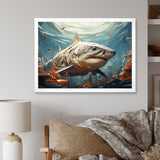 Shark Coastal Guardian - Multi-Color Shark Wall Art