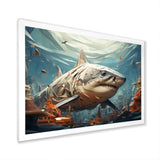 Shark Coastal Guardian - Multi-Color Shark Wall Art