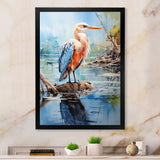 Seagull Reflections On Water Pointillism - Seagull Bedroom Wall Art