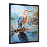 Seagull Reflections On Water Pointillism - Seagull Bedroom Wall Art