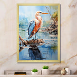 Seagull Reflections On Water Pointillism - Seagull Bedroom Wall Art