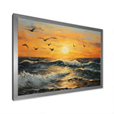 Seagulls At Beach Sunset - Seagull Wall Decor
