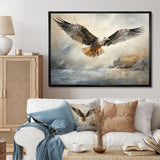 Seagull Silent Flight - Multi-Color Seagull Wall Art