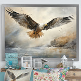 Seagull Silent Flight - Multi-Color Seagull Wall Art