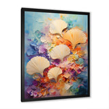 Abstract Ocean Seashell Collage - Seashell Bedroom Wall Art