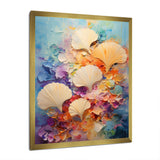Abstract Ocean Seashell Collage - Seashell Bedroom Wall Art