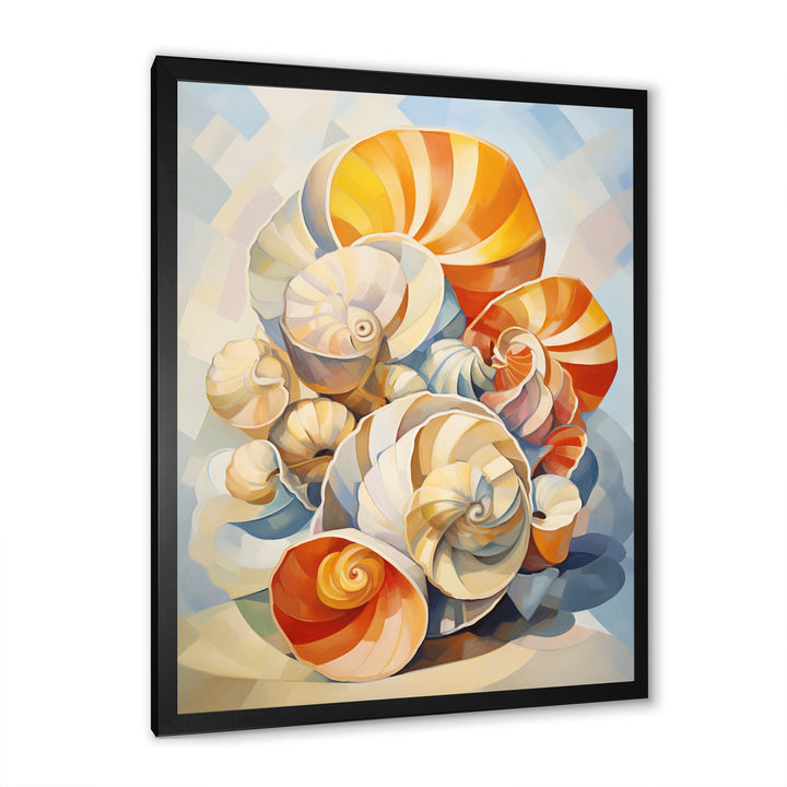 Cubist Colorful Seashells - Seashell Wall Decor