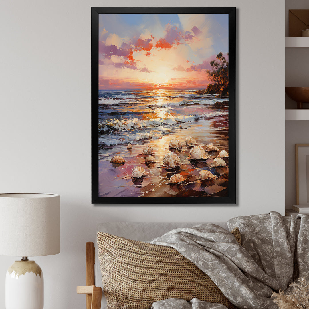 Seashell Impressionist Shores - Seashell Wall Art Prints
