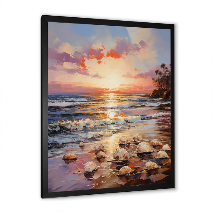 Seashell Impressionist Shores - Seashell Wall Art Prints