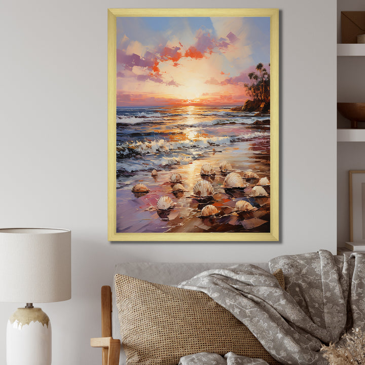 Seashell Impressionist Shores - Seashell Wall Art Prints
