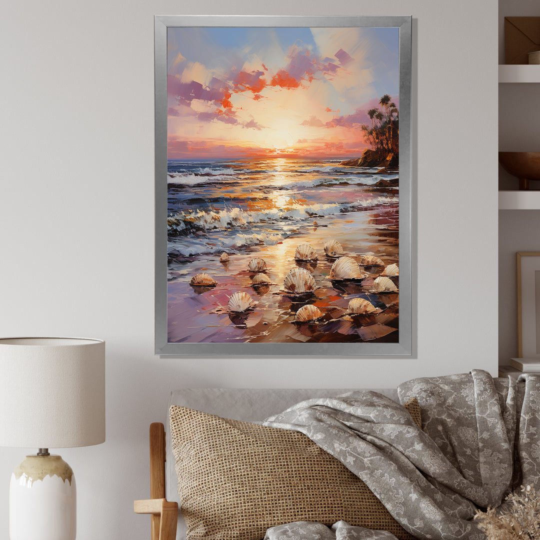 Seashell Impressionist Shores - Seashell Wall Art Prints