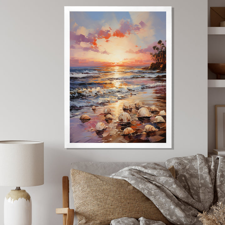 Seashell Impressionist Shores - Seashell Wall Art Prints