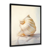 Seashell Minimalist Gems - Beige Seashell Wall Art