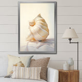Seashell Minimalist Gems - Beige Seashell Wall Art