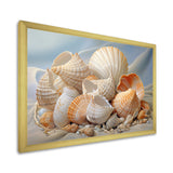Photorealistic Seashells Collage - Seashell Canvas Wall Art