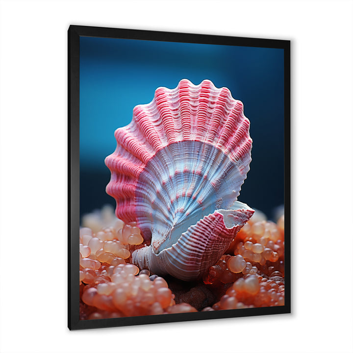 Pink Seashell Symphony - Seashell Bedroom Wall Art
