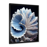 Blue Seashell Symphony - Seashell Canvas Wall Art