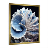 Blue Seashell Symphony - Seashell Canvas Wall Art