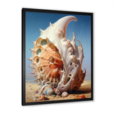 Abstract Surreal Seashells - Seashell Canvas Wall Art