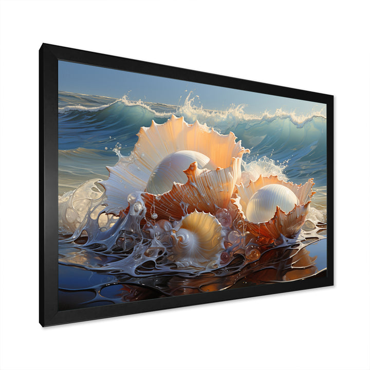 White Seashells On The Beach - Seashell Wall Decor