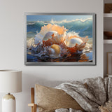 White Seashells On The Beach - Seashell Wall Decor