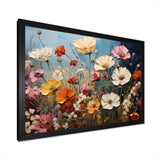 Abstract Seasonal Flowers Watercolor I - Floral Canvas Wall Art