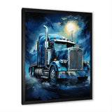Red Semi Truck Custom Classic I - Truck Canvas Wall Art