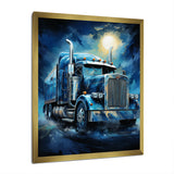 Red Semi Truck Custom Classic I - Truck Canvas Wall Art